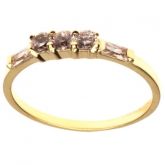 Anel Pamela Trio Swarovski Ouro - C7890018