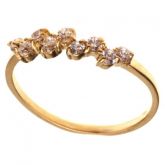 Anel Odete Swarovski Ouro - C7890035