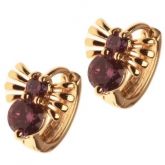 Brincos Aranha Pedra Natural Ouro - C7890043