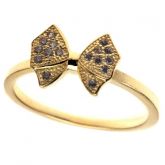 Anel Gravatinha Swarovski Ouro - C7890016